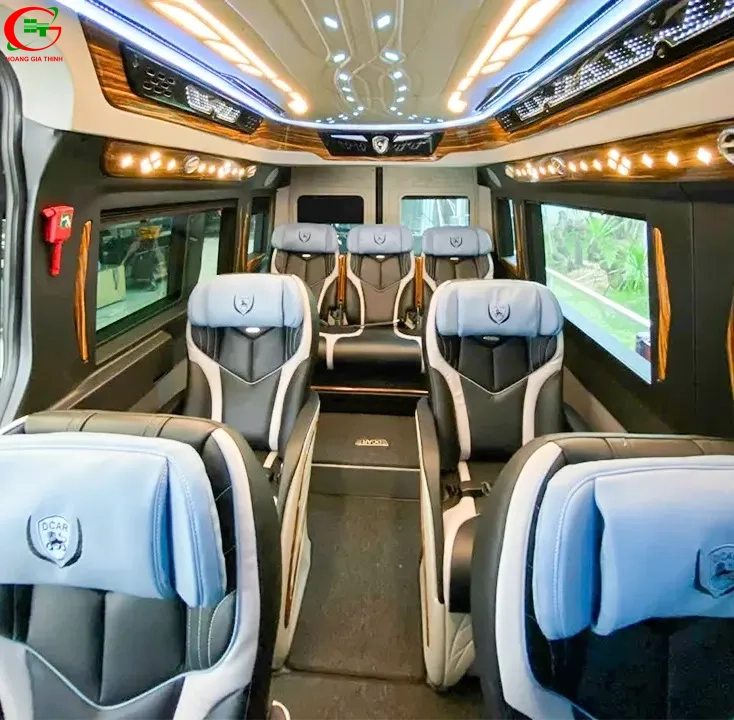 Thuê xe 12 chỗ Limousine Solati DCar Luxury của Hoàng Gia Thịnh - Nội thất đẳng cấp