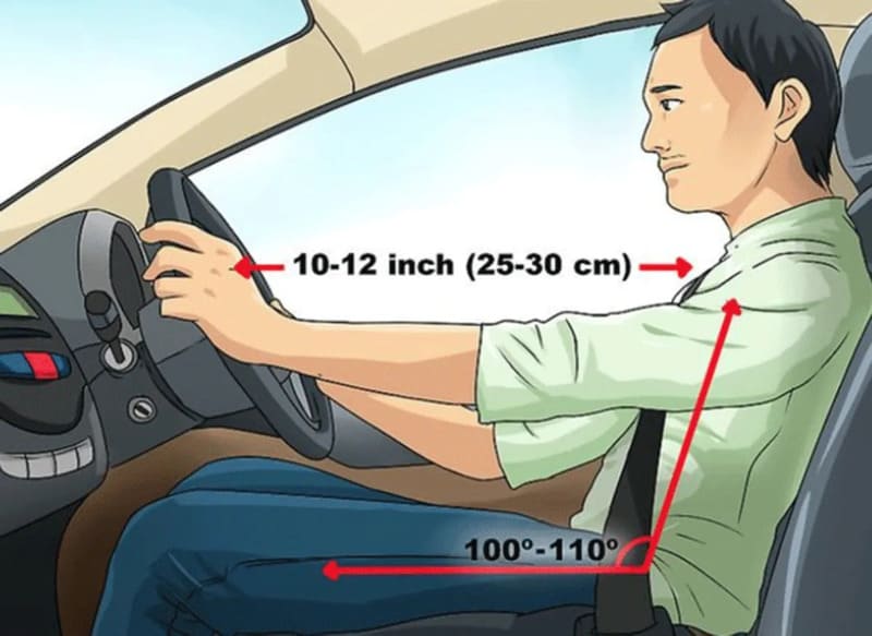 Tư thế ngồi và cách điều chỉnh ghế lái đúng cách